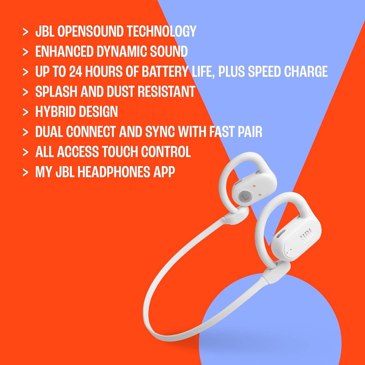 JBL Soundgear Sense True Wireless Bluetooth Open-Ear Headphones - Certified Refurbished