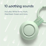 Hatch Go Portable Sound Machine for Babies and Kids, Sleep Soother, 10 Soothing Sounds, White Noise, Travel, Mint - Certified Refurbished
