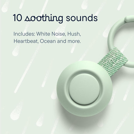 Hatch Go Portable Sound Machine for Babies and Kids, Sleep Soother, 10 Soothing Sounds, White Noise, Travel, Mint - Certified Refurbished