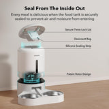 Petlibro 5G WiFi Automatic Pet Feeder for Two Cats or Dogs, 5L Food Dispenser with Low Food Sensor, White - Certified Refurbished