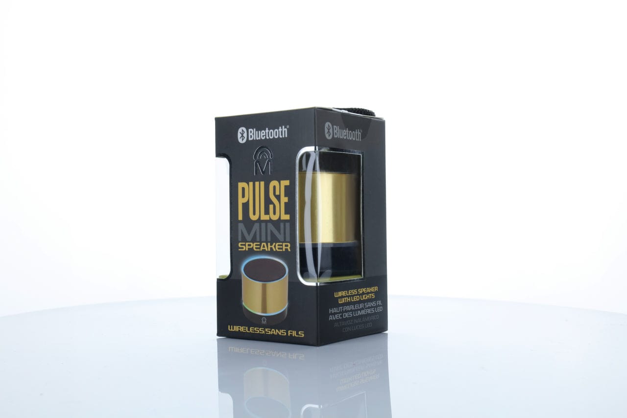 Pulse Mini Bluetooth Speaker 2-Pack Black, Silver or Gold