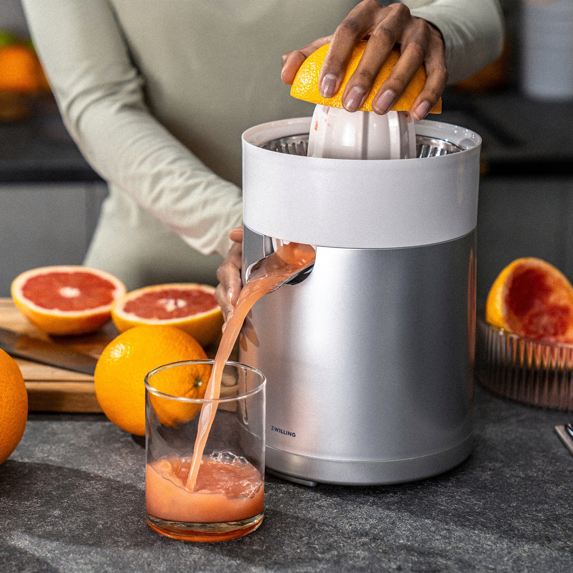 Zwilling Enfinigy Citrus Juicer, Silver