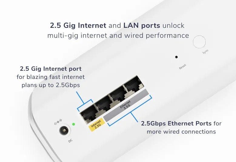 Netgear Orbi 770 Tri-Band WiFi 7 Mesh System, 11Gbps, 8000 sq.ft. Coverage, 100 Devices, Router + 2 Satellites - Certified Refurbished