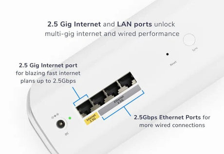 Netgear Orbi 770 Tri-Band WiFi 7 Mesh System, 11Gbps, 8000 sq.ft. Coverage, 100 Devices, Router + 2 Satellites - Certified Refurbished
