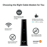Arris SBG8300 SURFboard Cable Modem Router Combo 1 GBPS Speed DOCSIS 3.1 & AC2350 WiFi  - Certified Refurbished
