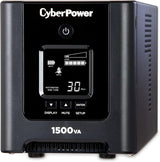 CyberPower PFC Sinewave UPS System, 1500VA/1050W, 8 Outlets, AVR, Mini-Tower - Certified Refurbished