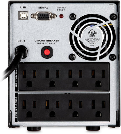 CyberPower PFC Sinewave UPS System, 1500VA/1050W, 8 Outlets, AVR, Mini-Tower - Certified Refurbished