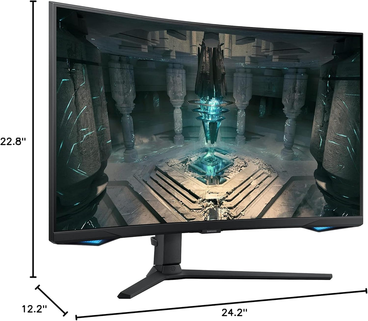 Samsung 27" Odyssey G65B QHD Curved Gaming Monitor, 240Hz, 1ms GTG, HDR600, Gaming Hub, 1000R, AMD FreeSync Premium Pro, Black