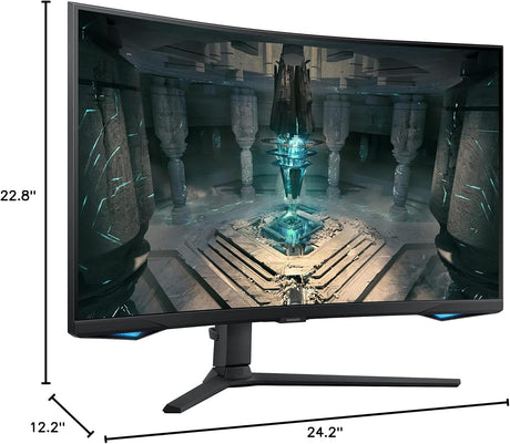 Samsung 27" Odyssey G65B QHD Curved Gaming Monitor, 240Hz, 1ms GTG, HDR600, Gaming Hub, 1000R, AMD FreeSync Premium Pro, Black