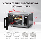 Toshiba 0.9 cu. ft. 6-in-1 Inverter Countertop Microwave Oven Air Fryer Combo, Stainless Steel - Certified Refurbished
