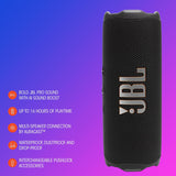 JBL Flip 7 Portable Waterproof Speaker, White - Certified Refurbished