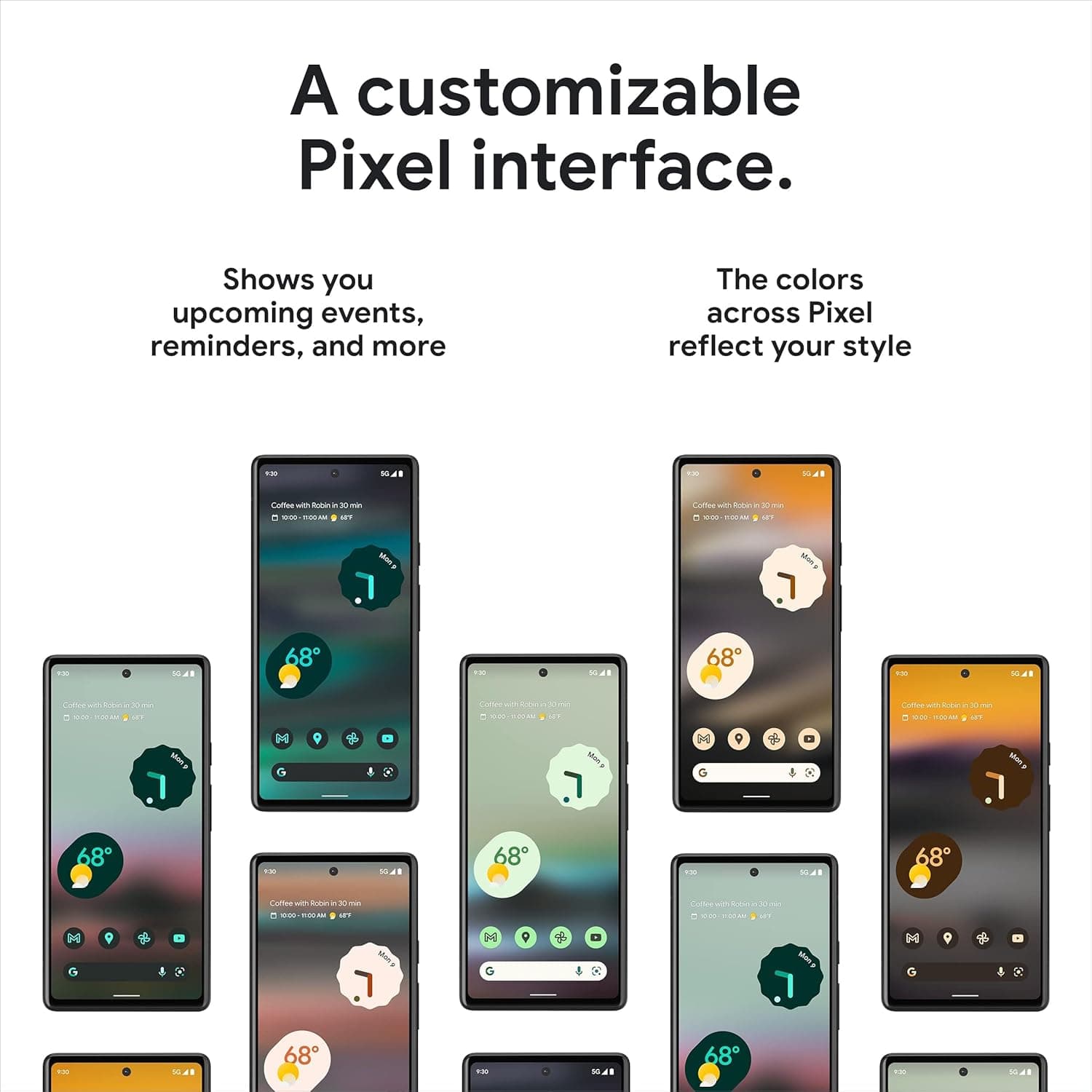 Google Pixel 6a Unlocked 5G Android Phone, 12 Megapixel Camera, 24-Hour Battery, Works with All Carriers, Charcoal