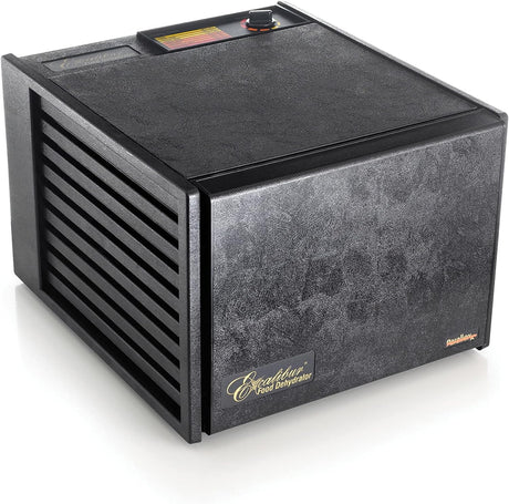 Excalibur Electric 9-Tray Food Dehydrator, Adjustable Thermostat, Accurate Temperature Control, Fast Drying, 15 Sq. Ft. Space, 600-Watts, Black