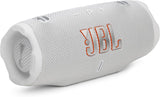 JBL Charge 6 Portable Waterproof Speaker with Built-in Powerbank, White - Certified Refurbished