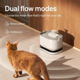 Petlibro Cordless Cat Water Fountain, Battery Operated, 2.5L/84oz Dockstream, White - Certified Refurbished