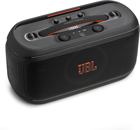 JBL PartyBox On-the-Go 2 Portable Bluetooth Speaker with Microphone, Black - Certified Refurbished