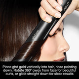 ghd Gold 0.5"- 2" Flat Iron Hair Straightener, Professional Ceramic Styling Tool for Smoother, Stronger Hair & Color Protection