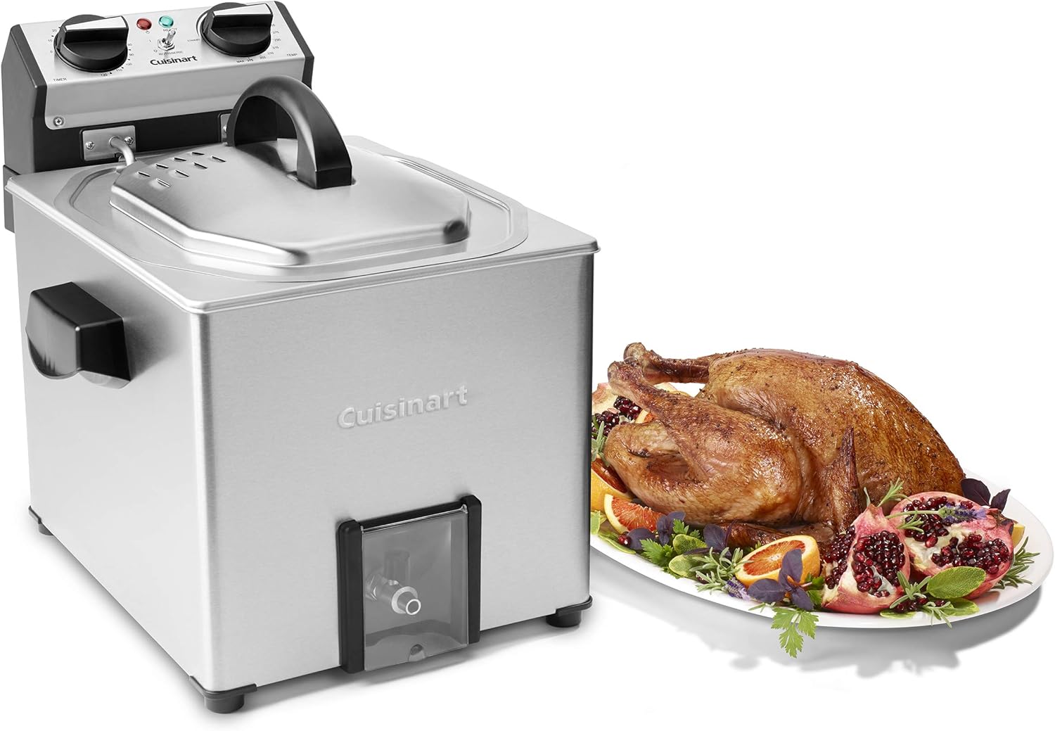 Cuisinart Extra-Large Rotisserie Deep Fryer, Silver - Certified Refurbished