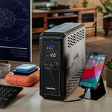 CyberPower Intelligent LCD UPS Battery Backup and Surge Protector, 1500VA/900W, 12 Outlets 2 USB Ports, AVR - Certified Refurbished