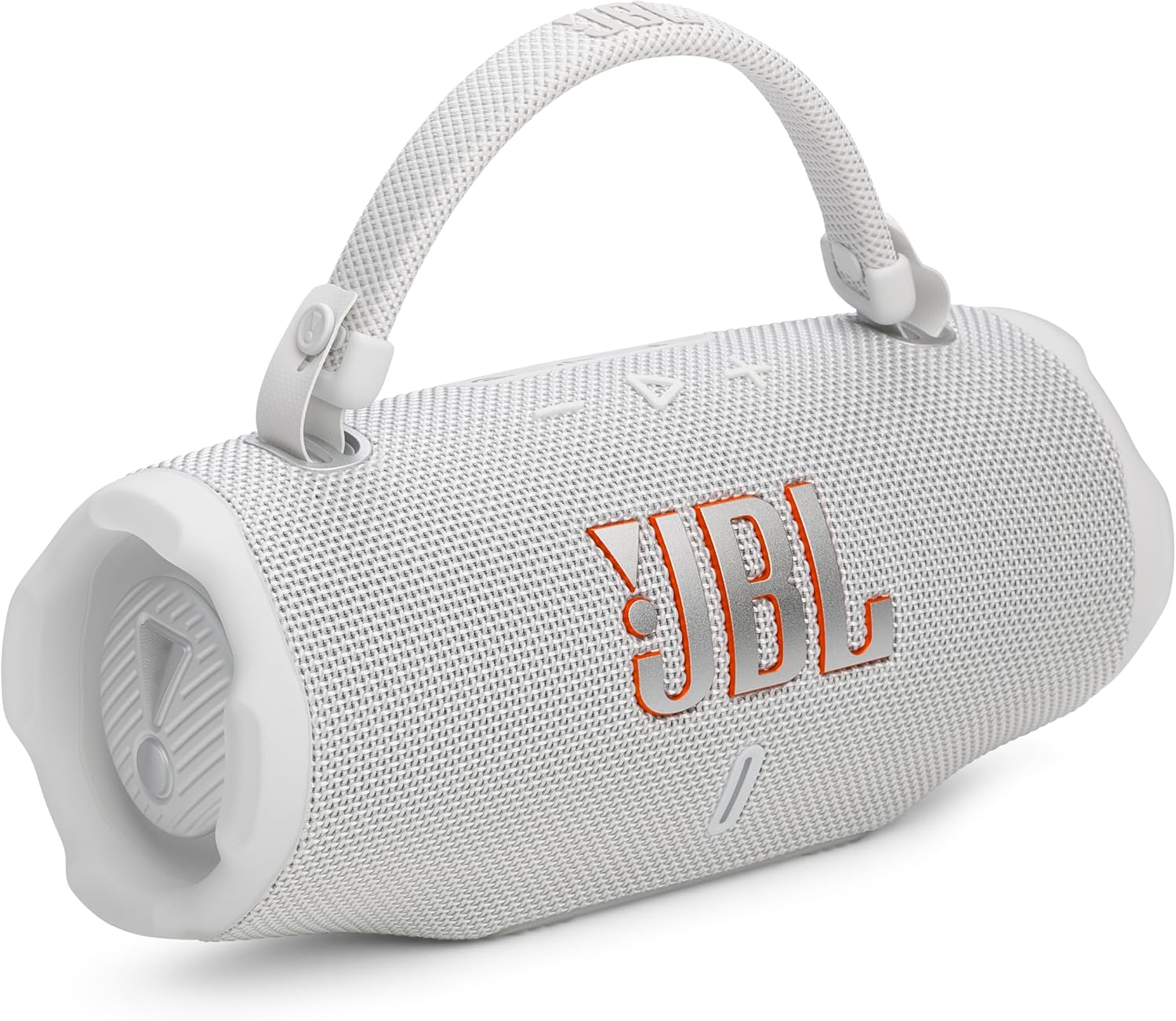 JBL Charge 6 Portable Waterproof Speaker with Built-in Powerbank, White - Certified Refurbished