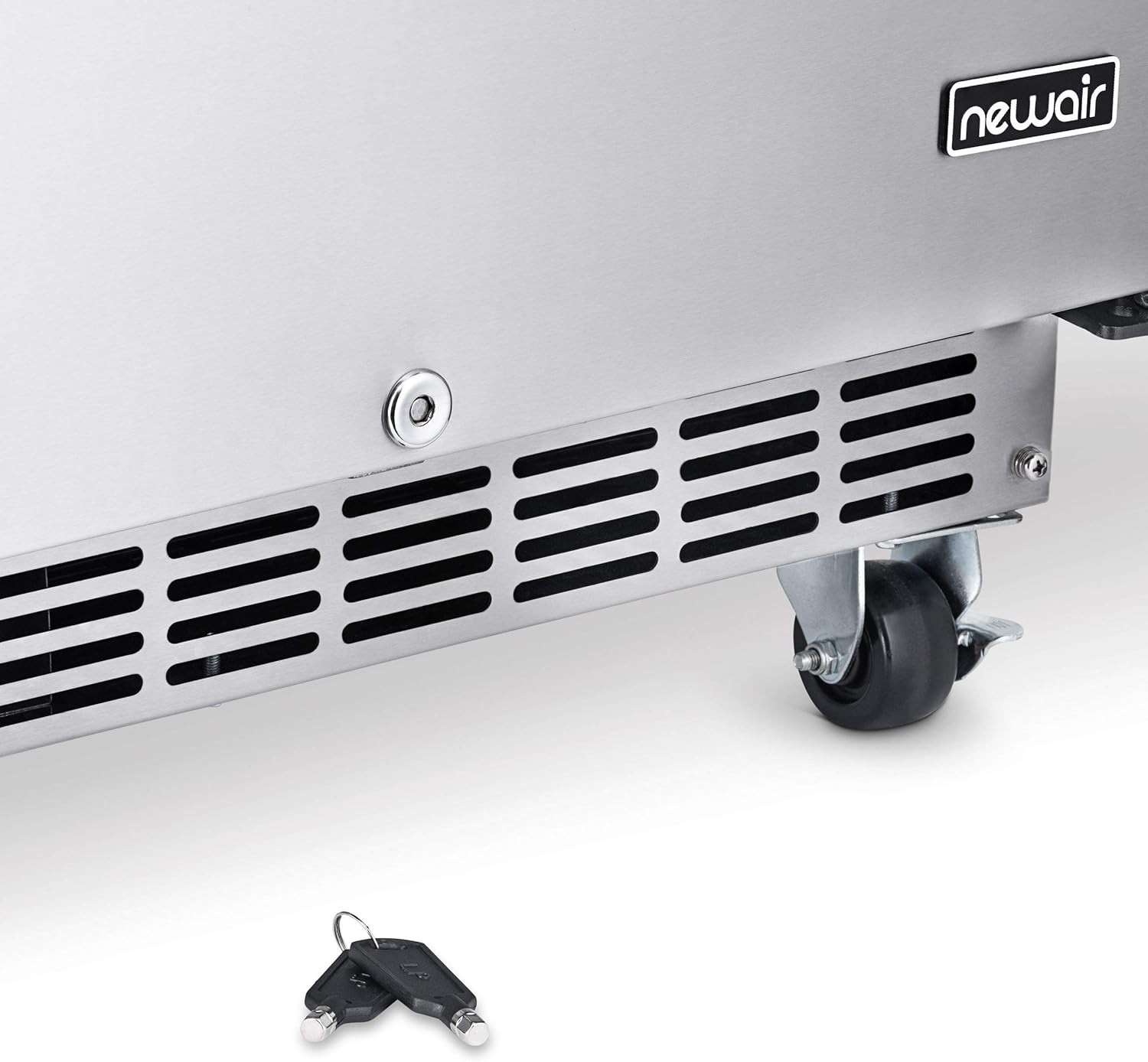 Newair 24" Built-in Outdoor Fridge, 160 Cans, Stainless Steel - Certified Refurbished