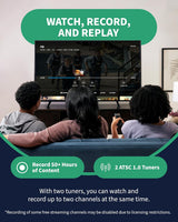 Tablo 4th Gen 2-Tuner Over-The-Air (OTA) DVR with 35-Mile Indoor TV Antenna - Certified Refurbished