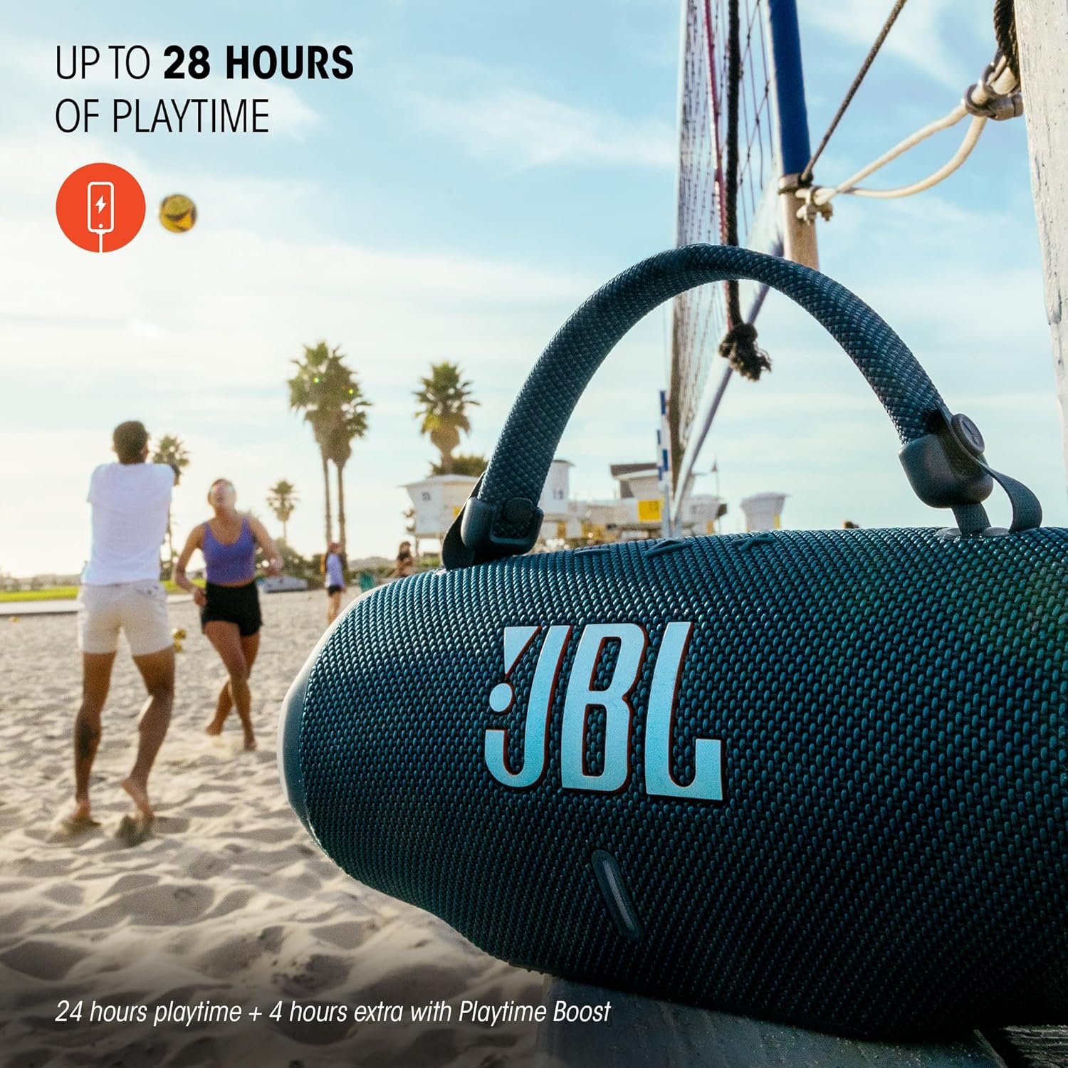 JBL Charge 6 Portable Waterproof Speaker with Built-in Powerbank, Red - Certified Refurbished