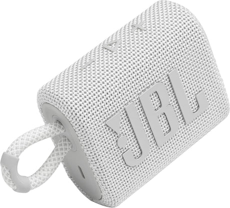 JBL Go 3 Portable Bluetooth Speaker, White - Certified Refurbished