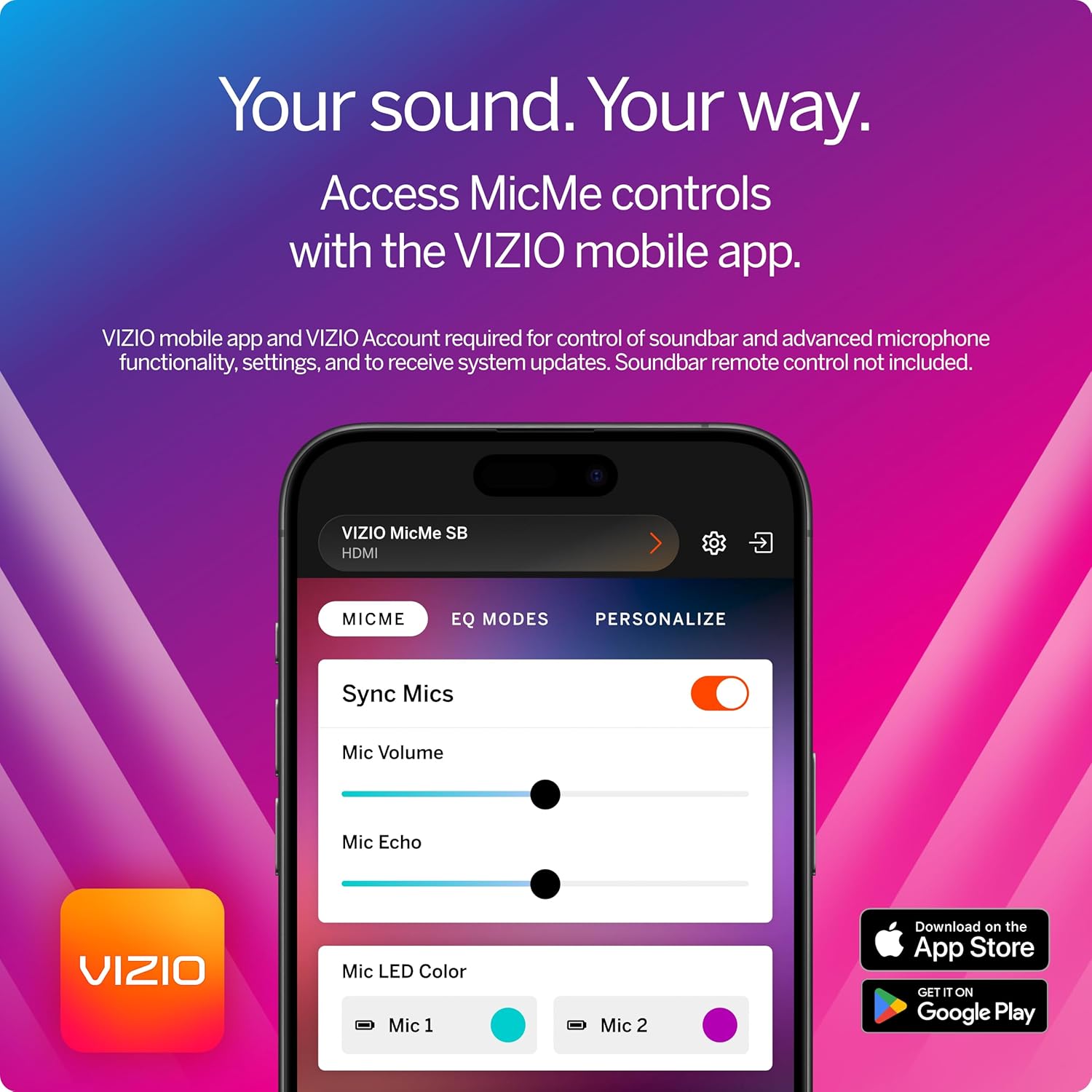 Vizio MicMe Karoke Soundbar System - Certified Refurbished