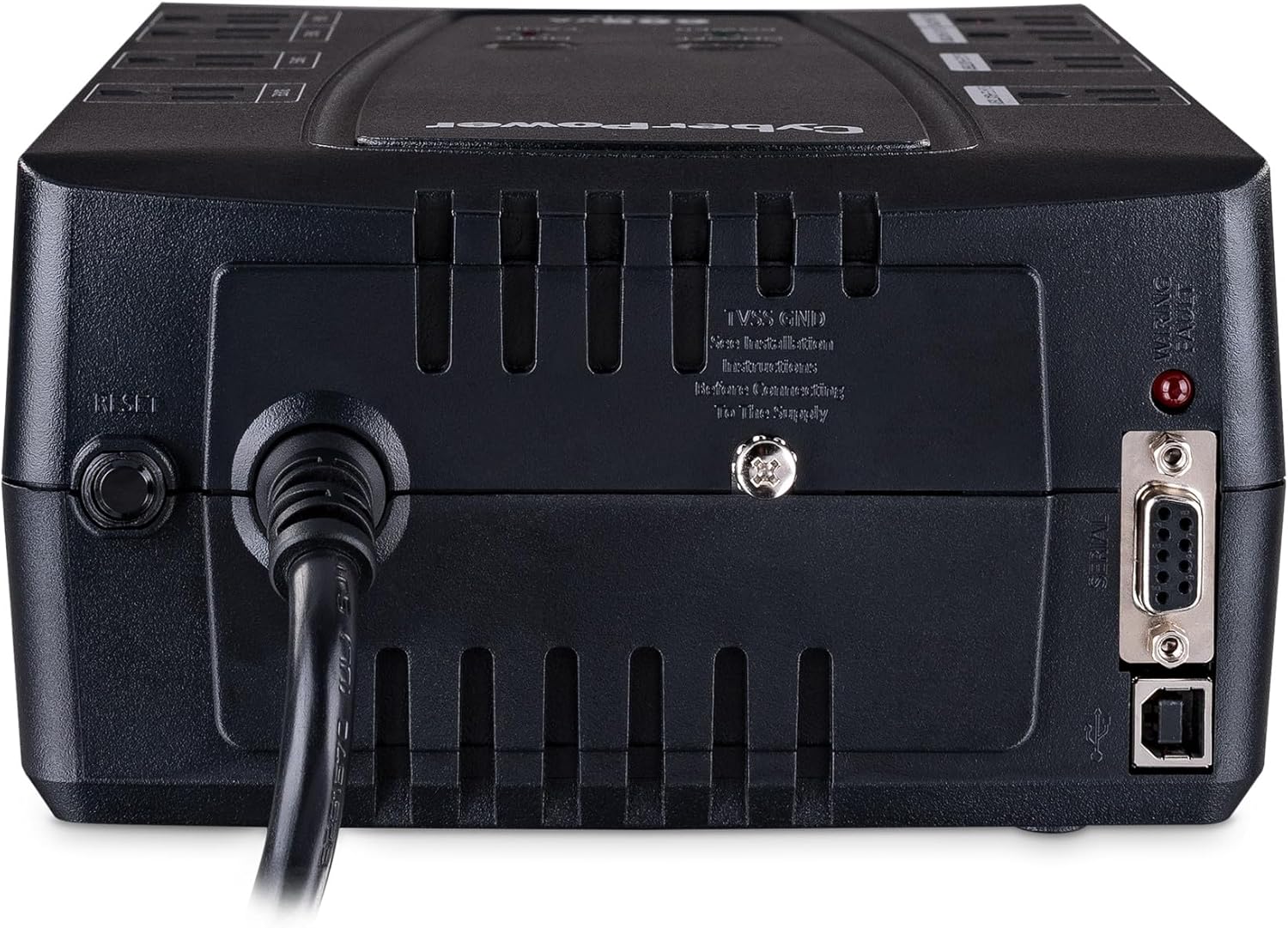 CyberPower AVR UPS Battery Backup and Surge Protector, 685VA/390W, 8 Outlets - Certified Refurbished