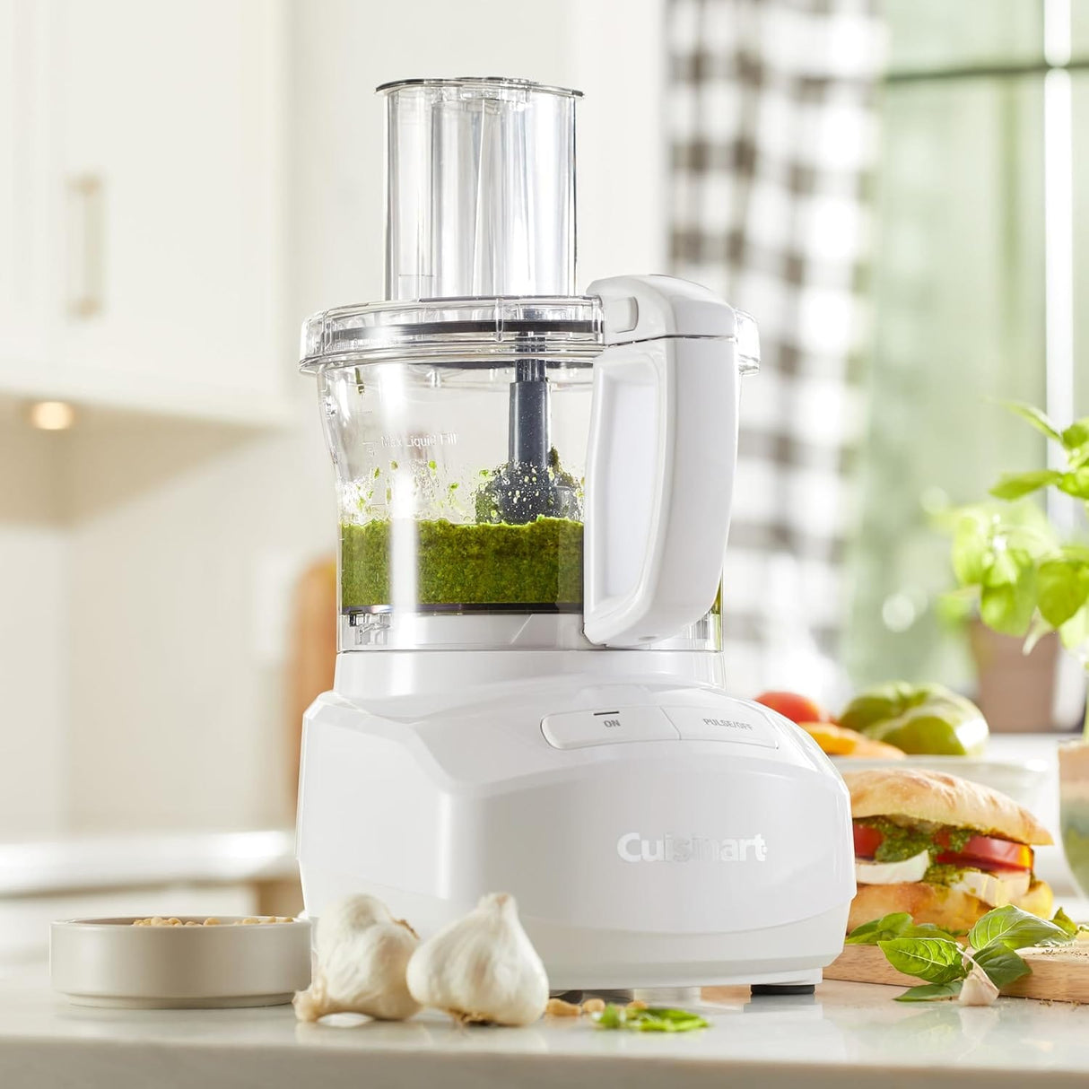 Cuisinart 7-Cup Sleek and Modern Design Food Processor, White - Certified Refurbished