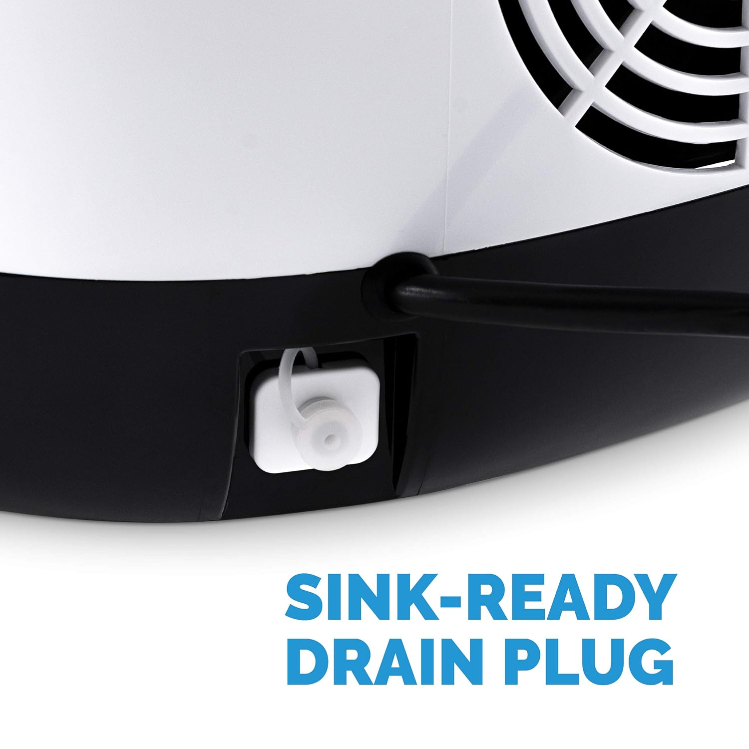 Newair Countertop Ice Maker with One Button Operation, 50 lbs of Ice a Day, White - Certified Refurbished