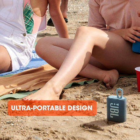 JBL Go 3 Portable Bluetooth Speaker, White - Certified Refurbished
