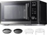 Toshiba 1.0 cu. ft. 7-in-1 OptiChef Countertop Microwave Oven Air Fryer Combo, 1000W, Black - Certified Refurbished