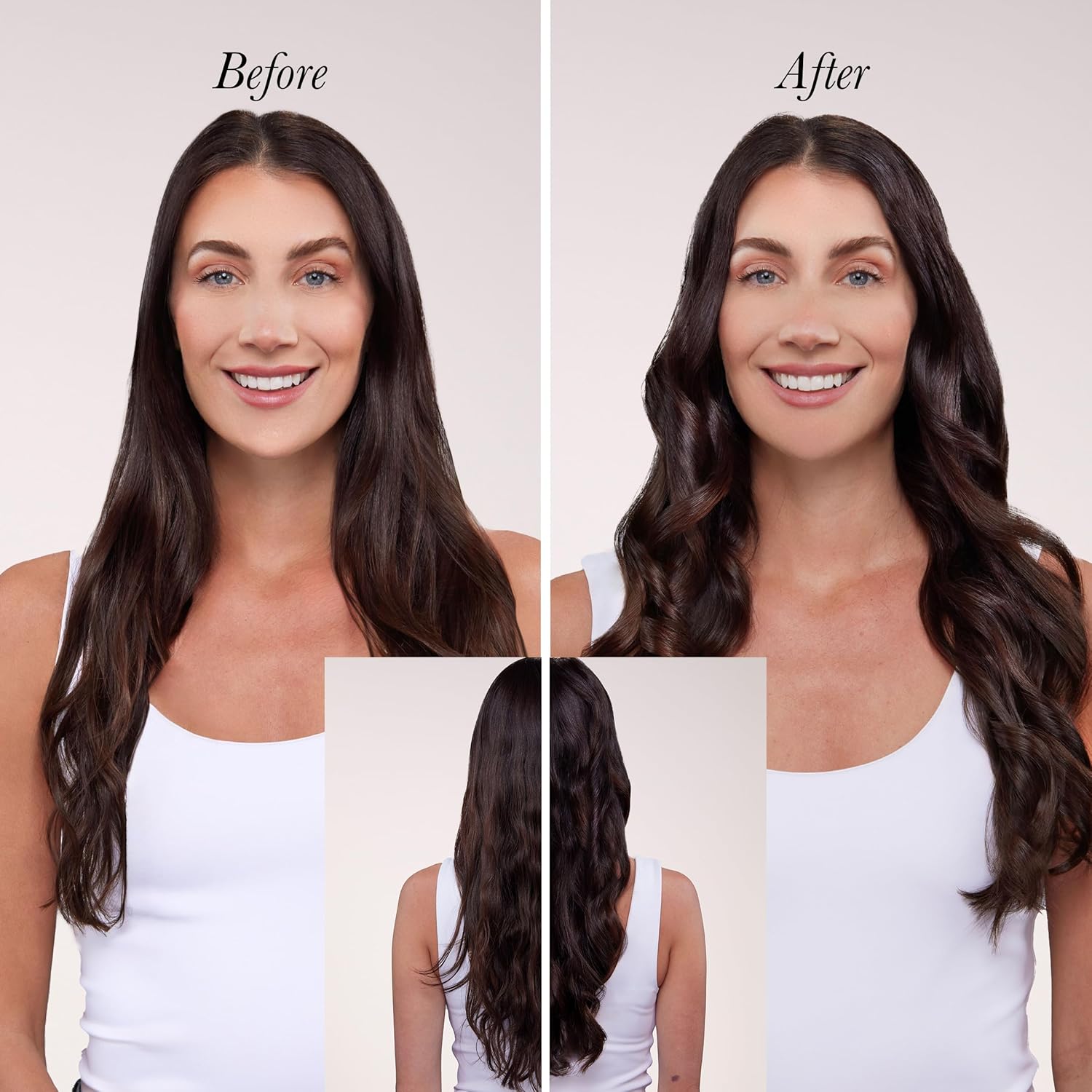 L'ange Hair Le Duo Grande 360° Airflow Styler, 2-in-1 Curling Wand & Flat Iron, Cooling Vents, Adjustable Temp, Blush