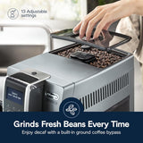 De'Longhi Dinamica Latte Crema Espresso Machine, Silver - Certified Refurbished