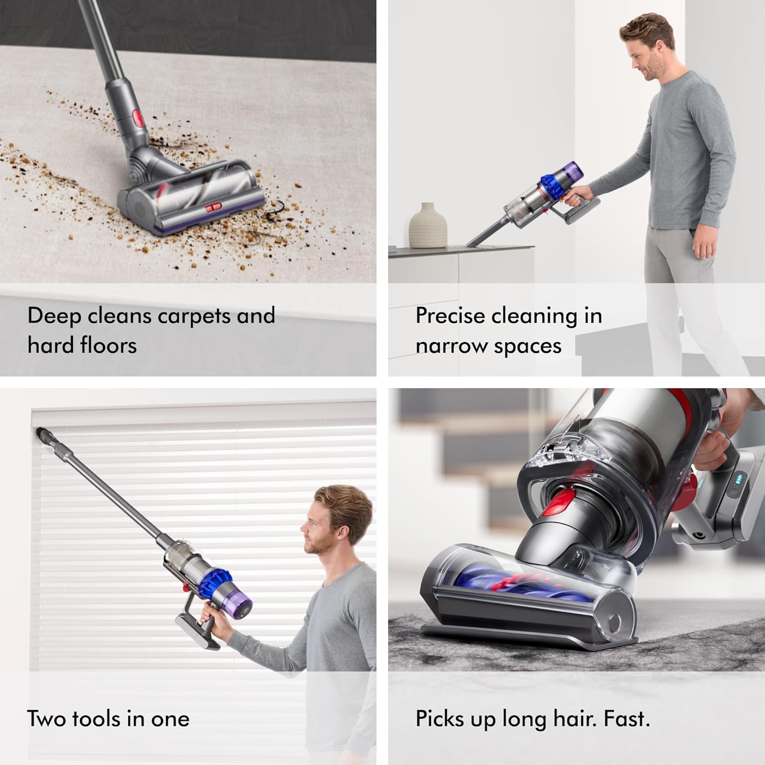 Dyson V15 Detect Pro Cordless Vacuum Cleaner for Business, Purple/Silver