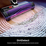 Shark Detect Pro Cordless Stick Vacuum, HEPA, QuadClean, 8" Crevice Tool, 40-Min Runtime, Grey - Open Box