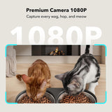Petlibro Automatic Pet Feeder with Camera for Two Pets, 1080P HD Video with Night Vision, 5G Wi-Fi, 2-Way Audio - Certified Refurbished