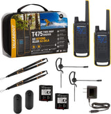 Motorola Solutions Rechargeable Two-Way Radios, Dual Pack, Black/Yellow