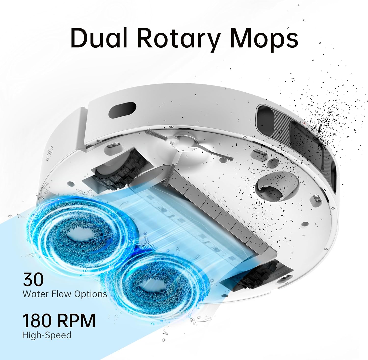 Dreame L10s Ultra Robot Vacuum and Mop Combo, Auto Mop Cleaning and Drying, Self-Refilling and Self-Emptying Base, 5300Pa Suction, AI Navigation