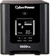 CyberPower PFC Sinewave UPS System, 1500VA/1050W, 8 Outlets, AVR, Mini-Tower - Certified Refurbished