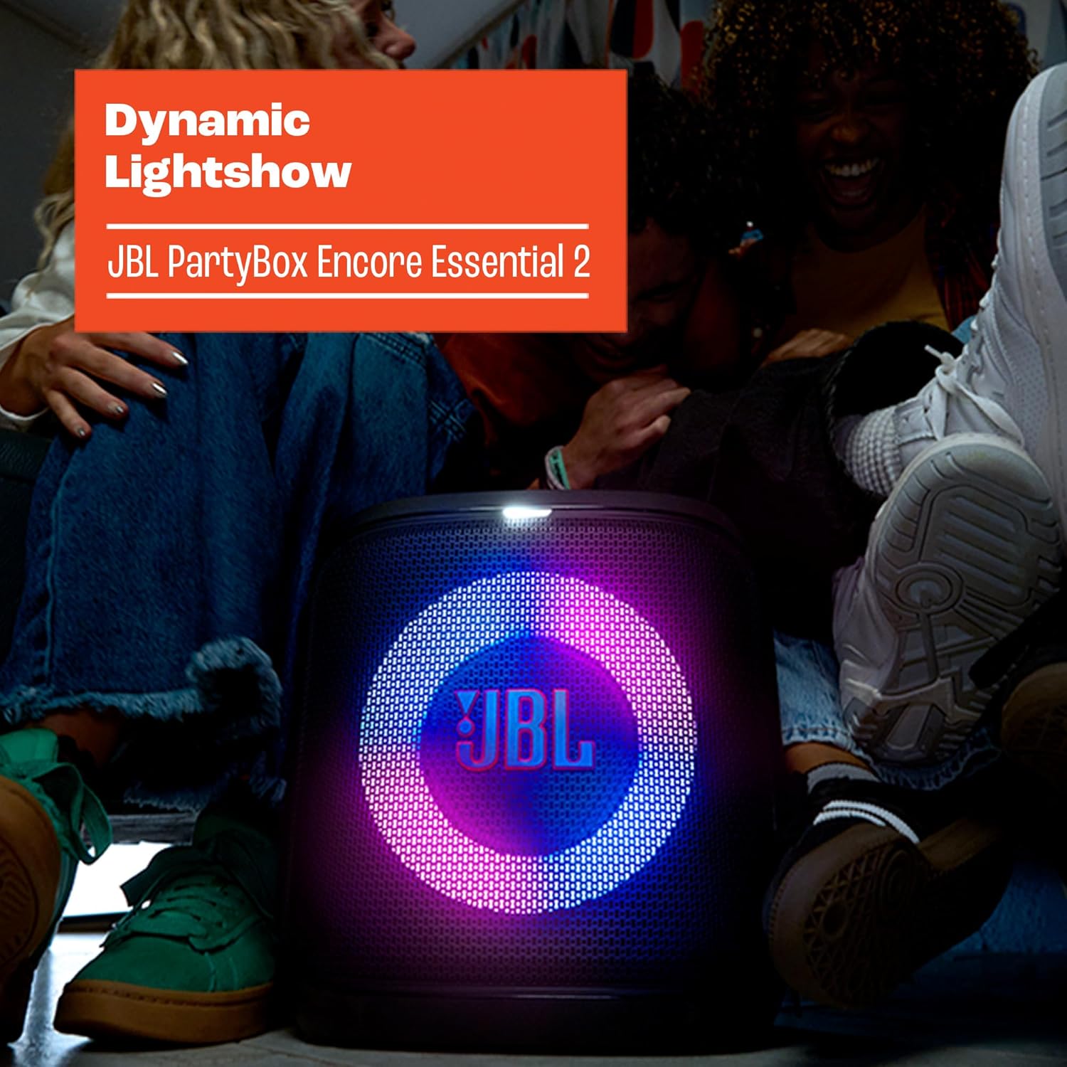 JBL PartyBox Encore Essential 2 Party Speaker, Black - Certified Refurbished