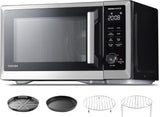 Toshiba 1.0 cu. ft. 7-in-1 Countertop Microwave Oven Air Fryer Combo, 1000W, Stainless Steel - Certified Refurbished