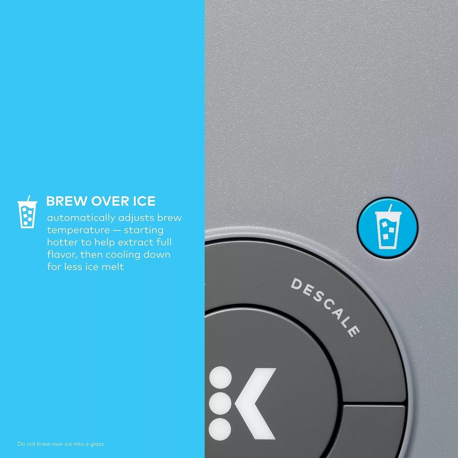 Keurig K-Iced Plus Single Serve Coffee Maker, Artic Gray - Certified Refurbished