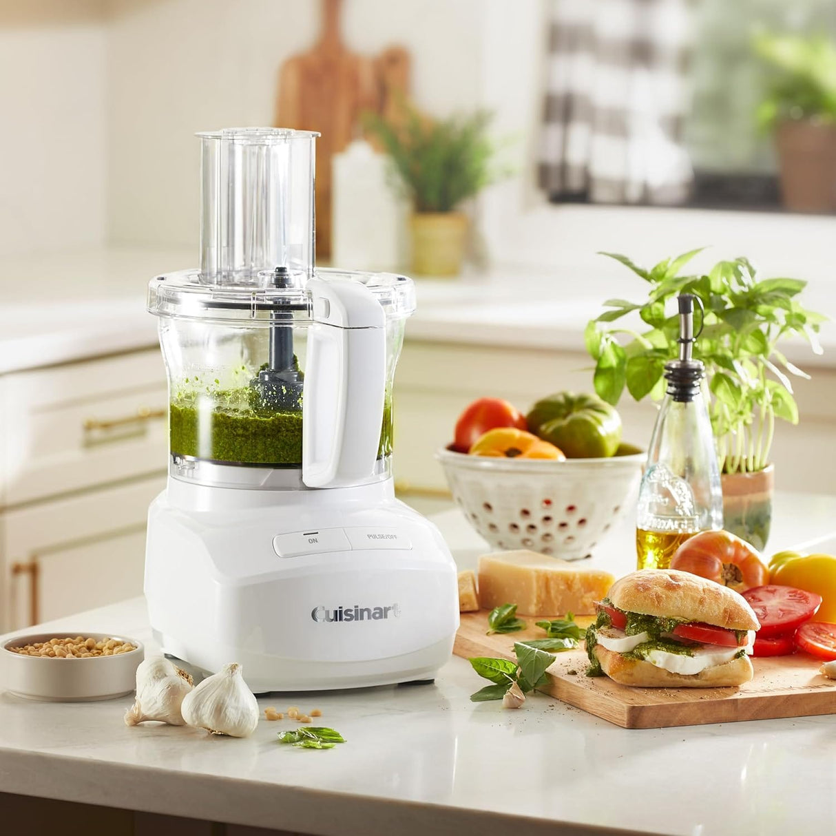 Cuisinart 7-Cup Sleek and Modern Design Food Processor, White - Certified Refurbished