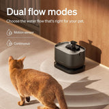 Petlibro Cordless Cat Water Fountain, Battery Operated, 2.5L/84oz, Dockstream, Black - Certified Refurbished