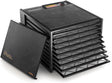 Excalibur Electric 9-Tray Food Dehydrator, Adjustable Thermostat, Accurate Temperature Control, Fast Drying, 15 Sq. Ft. Space, 600-Watts, Black