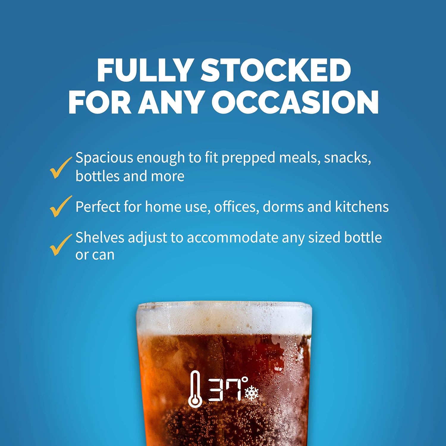 Newair Freestanding Beverage Fridge with SplitShelf, 160 Cans, Stainless Steel - Certified Refurbished