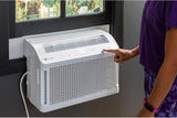 GE Profile ClearView 8300 BTU Window Air Conditioner Unit, U-Shaped Adjustable Depth, Up to 350 sq ft., White - Certified Refurbished
